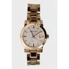 Gold-colored wristwatch
