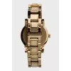 Gold-colored wristwatch