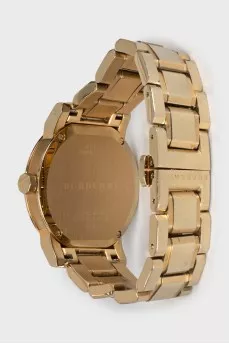 Gold-colored wristwatch
