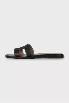 Leather slides Oran
