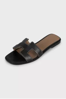 Leather slides Oran
