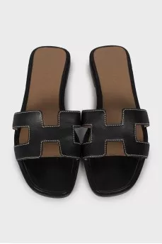 Leather slides Oran