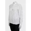 Combination striped shirt with tag