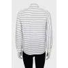 Combination striped shirt with tag