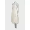 Fitted slip dress with petticoat