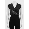 V-neck combination top
