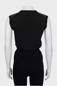 V-neck combination top