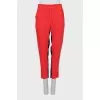 Mixed color tapered trousers