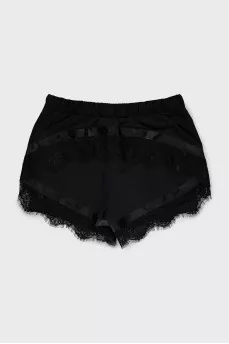 Sports shorts decorated with lace
