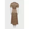 Animal print silk dress with tag