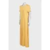 Yellow Short Sleeve Maxi Dress