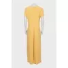 Yellow Short Sleeve Maxi Dress