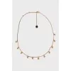 Necklace with gold balls