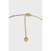 Necklace with gold balls