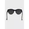 Sunglasses with silver logo