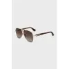 Men's sunglasses with printed arms