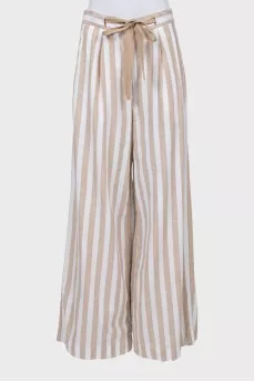 Striped palazzo pants