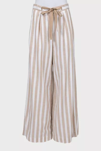 Striped palazzo pants