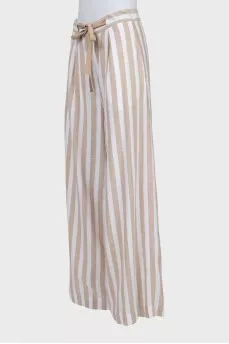 Striped palazzo pants