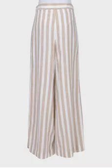 Striped palazzo pants