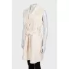 Wool vest with wrap