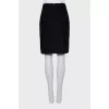 Wool A-line skirt