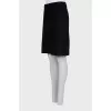 Wool A-line skirt