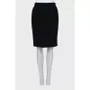Pencil skirt with back slit