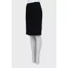 Pencil skirt with back slit