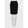 Pencil skirt with back slit