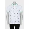 Men's printed polo shirt