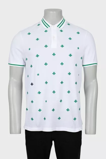 Men's printed polo shirt