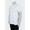 Men's printed polo shirt