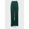 Green palazzo pants with elastic