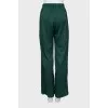 Green palazzo pants with elastic