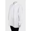 White shirt with raised seams