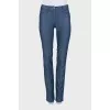 Flared jeans with crease stitching