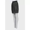 Wool skirt in fine print