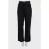 Black wide leg jeans