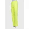 Straight leg jeans in light yellow