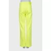 Straight leg jeans in light yellow