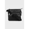 Men's bag with embossed print
