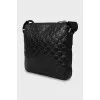 Men's bag with embossed print