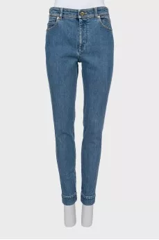 Джинси slim fit блакитного кольору