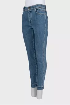 Джинси slim fit блакитного кольору