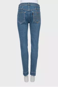 Джинси slim fit блакитного кольору
