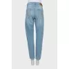 Ripped blue jeans