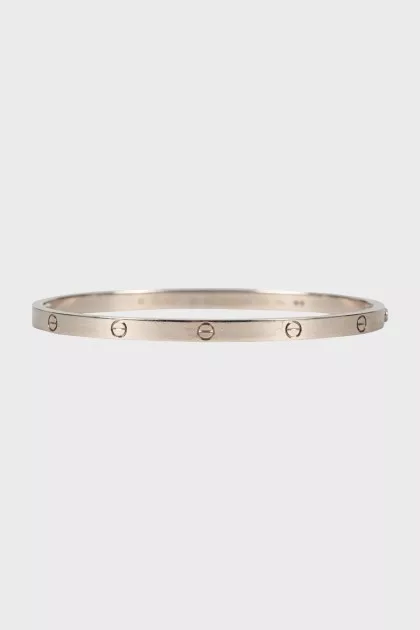 Love bracelet in white gold