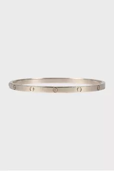 Love bracelet in white gold