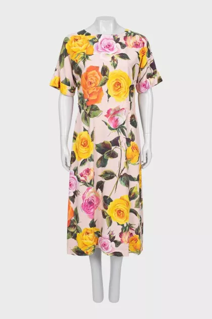 Floral fitted dress